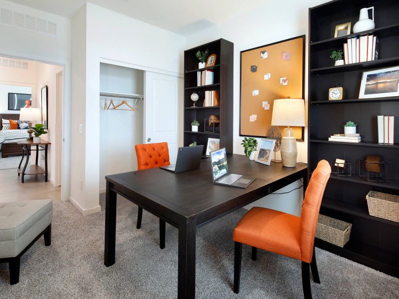 Furnished interior in a model home at Bella Vista Farms Estate Series in Queen Creek (Image 17). Furnished interior in a model home at Bella Vista Farms Estate Series in Queen Creek (Image 17).