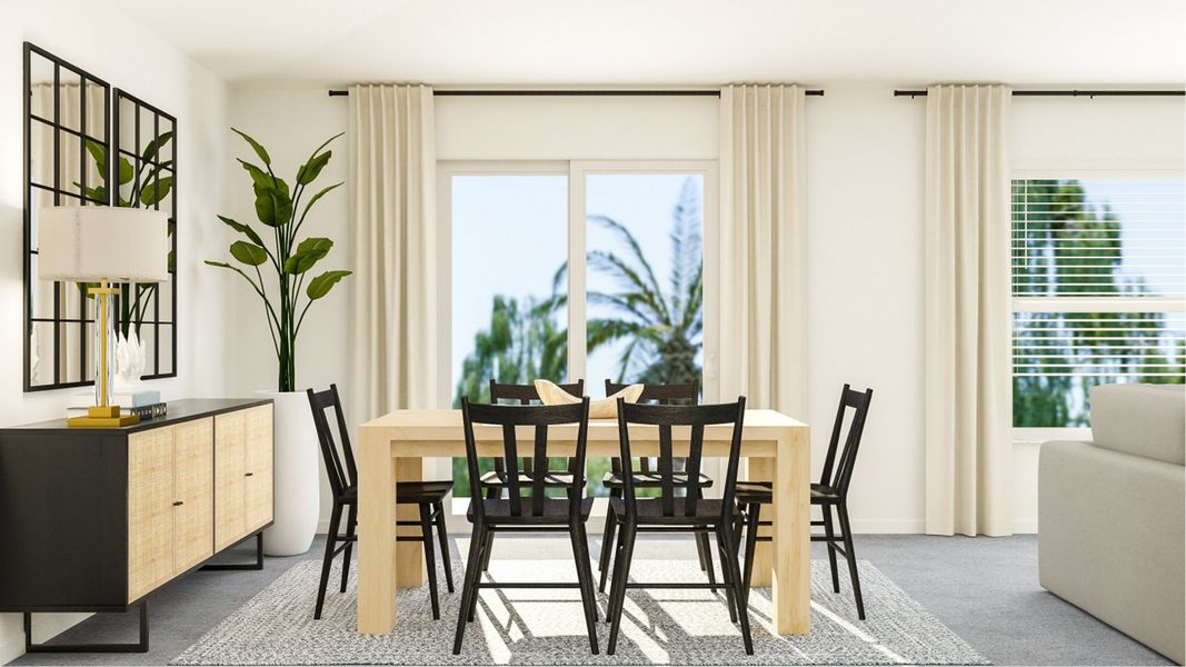 Furnished interior in a model home at Abbott Square: The Executives in Zephyrhills (Image 19). Furnished interior in a model home at Abbott Square: The Executives in Zephyrhills (Image 19).