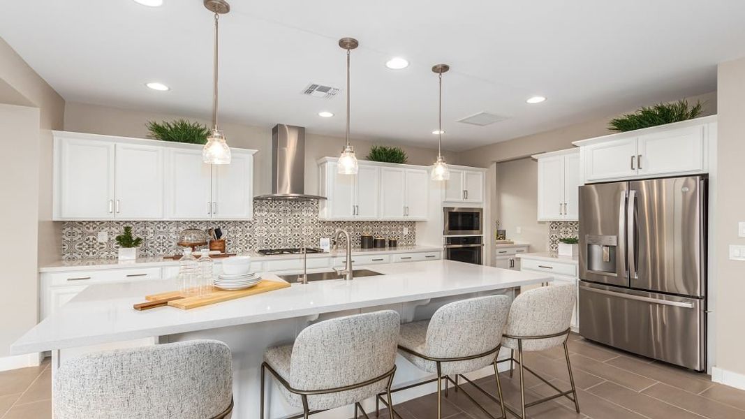 Furnished interior in a model home at Paradisi Encore Collection in Surprise (Image 5).