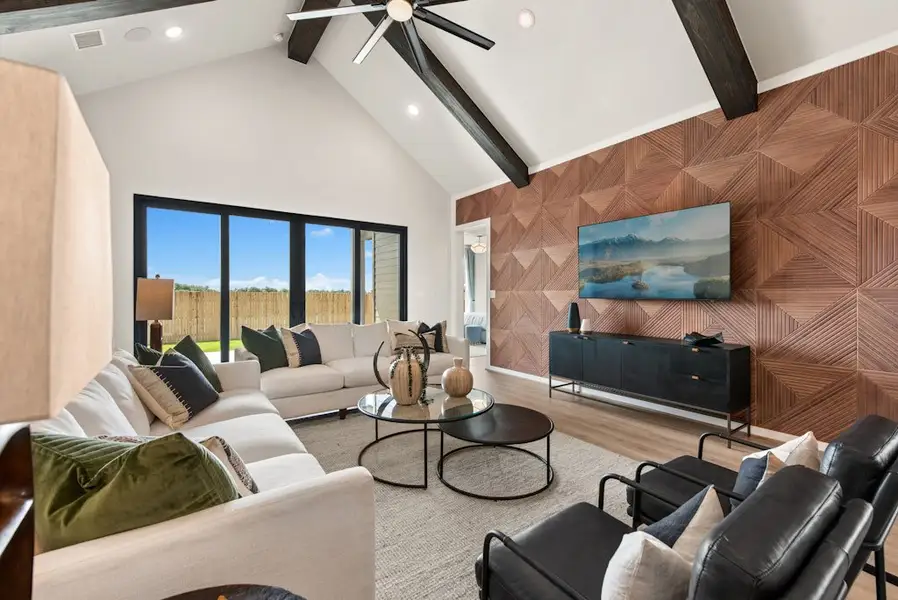 Furnished interior in a model home at East View Farms in Georgetown (Image 5).