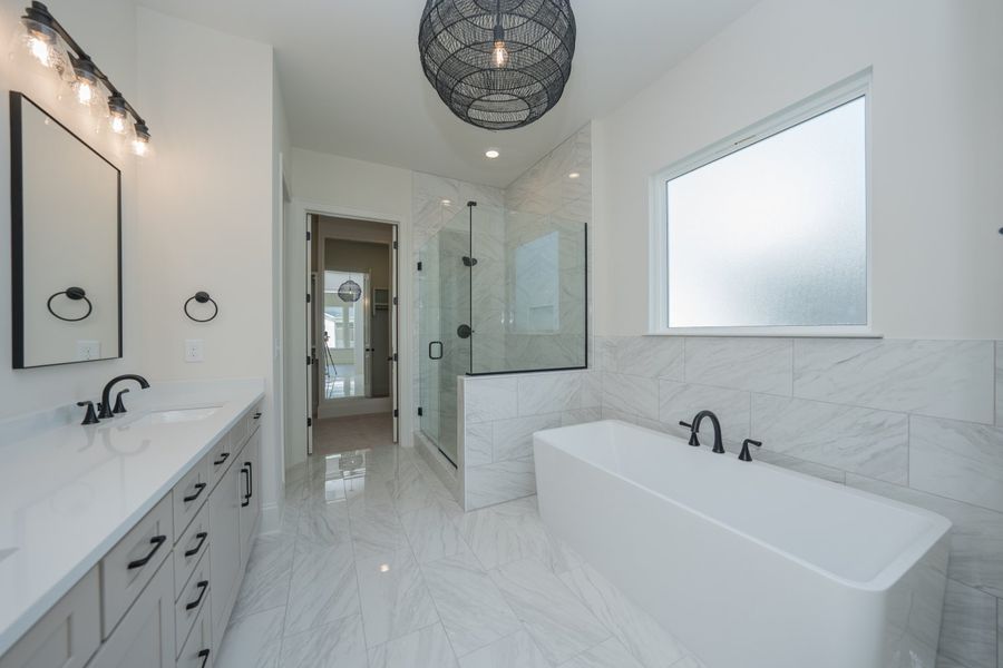 Furnished interior in a model home at Station Hill in Franklin (Image 4).