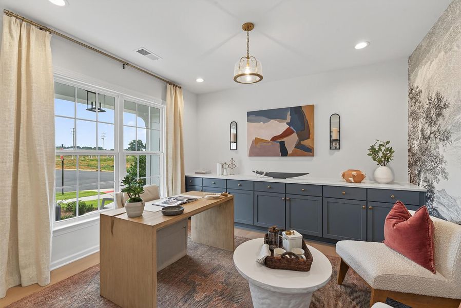 Furnished interior in a model home at Chastain in Ooltewah (Image 46).