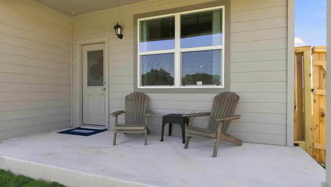 Exterior details of a home in The Woodlands at Medina Hills, Mico (Image 4).