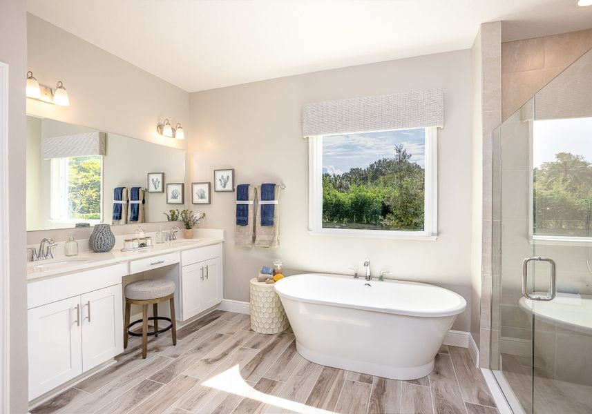 Furnished interior in a model home at Highland Park in Newberry (Image 12).