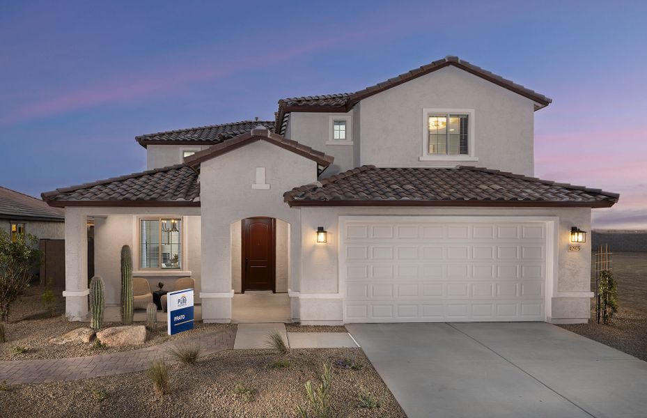 Beautioful two- story floor plan new home construction at El Rancho Santa Rosa in Maricopa, AZ
