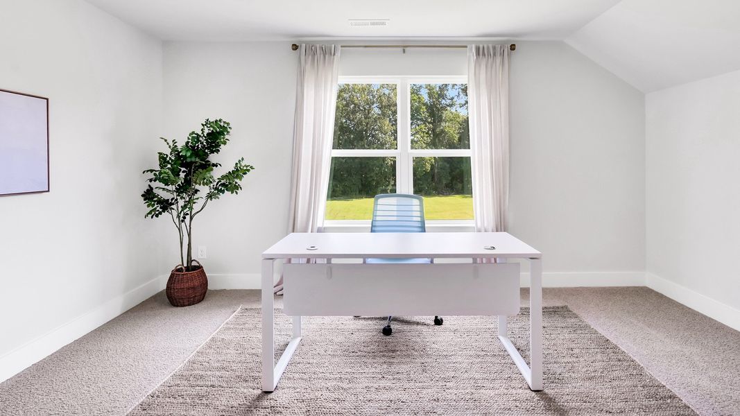 Furnished interior in a model home at Merchant Point in Jacksonville (Image 24).