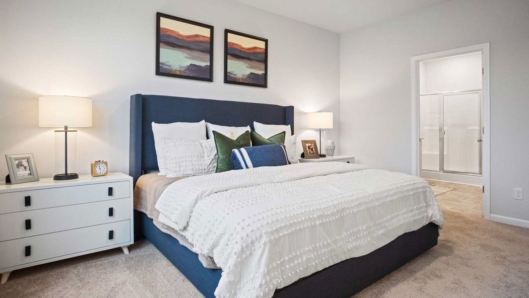 Furnished interior in a model home at Villages of Hunters Point in Lebanon (Image 17). Furnished interior in a model home at Villages of Hunters Point in Lebanon (Image 17).