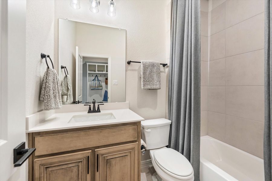 Furnished interior in a model home at Oak Grove Addition in Springtown (Image 20).