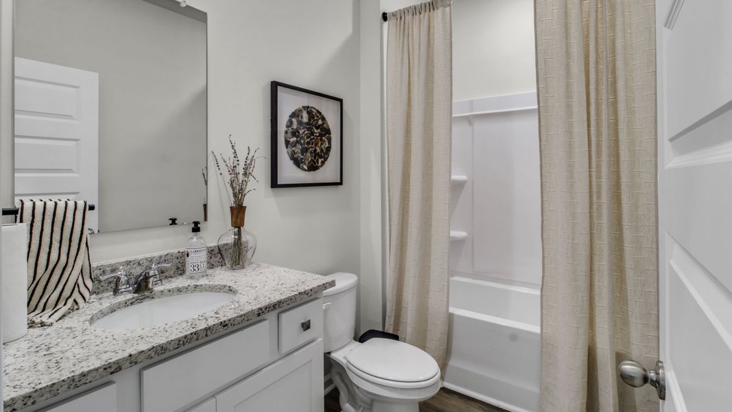Furnished interior in a model home at Bailey Park in Fayetteville (Image 7).