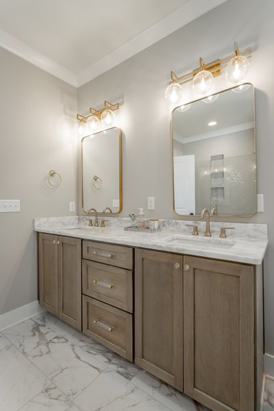 Furnished interior in a model home at Creekside in Cleveland (Image 18).