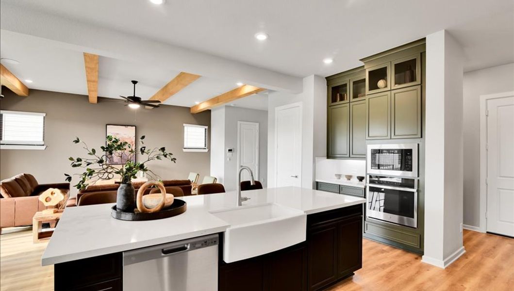 Furnished interior in a model home at Summer Place  35' in Montgomery (Image 47).