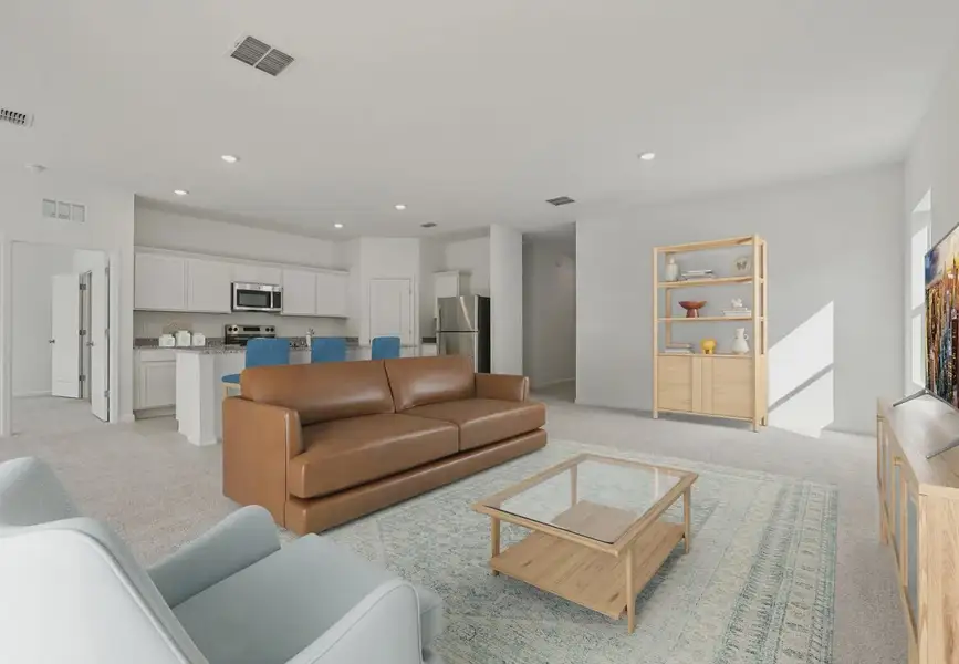 Furnished interior in a model home at Landings at Mount Olive in Polk City (Image 6).