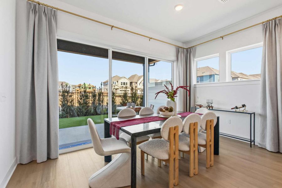 Furnished interior in a model home at Easton Park – Nelson Village - Haven Series in Austin (Image 9).