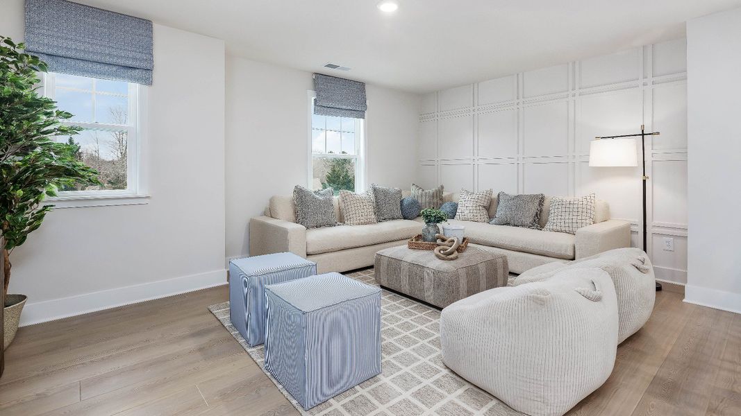 Furnished interior in a model home at Jasper Landing in Four Oaks (Image 45).