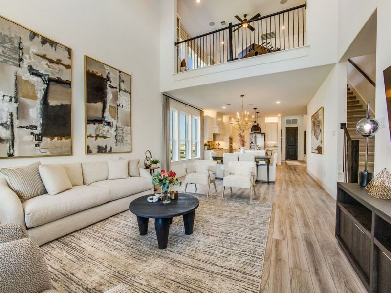 Furnished interior in a model home at Painted Tree - Woodland West in McKinney (Image 24).
