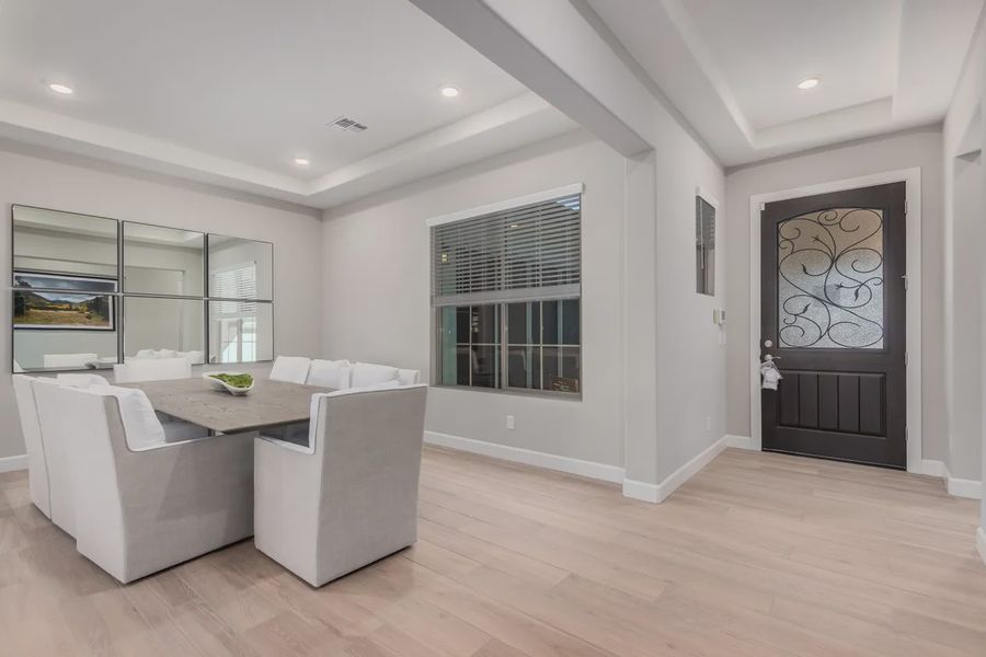 Furnished interior in a model home at Bellero Estates in Queen Creek (Image 8).