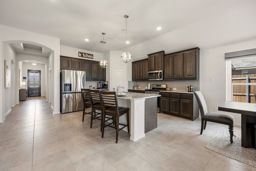 Furnished interior in a model home at Chisholm Hills in Cleburne (Image 5). Furnished interior in a model home at Chisholm Hills in Cleburne (Image 5).