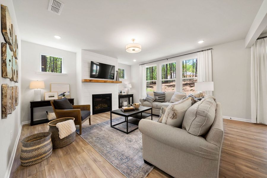 Furnished interior in a model home at Riverwood in Dallas (Image 10). Furnished interior in a model home at Riverwood in Dallas (Image 10).