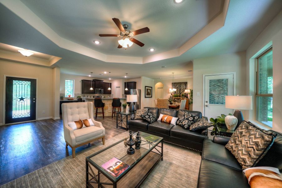 Furnished interior in a model home at Encino Estates in Dayton (Image 12). Furnished interior in a model home at Encino Estates in Dayton (Image 12).