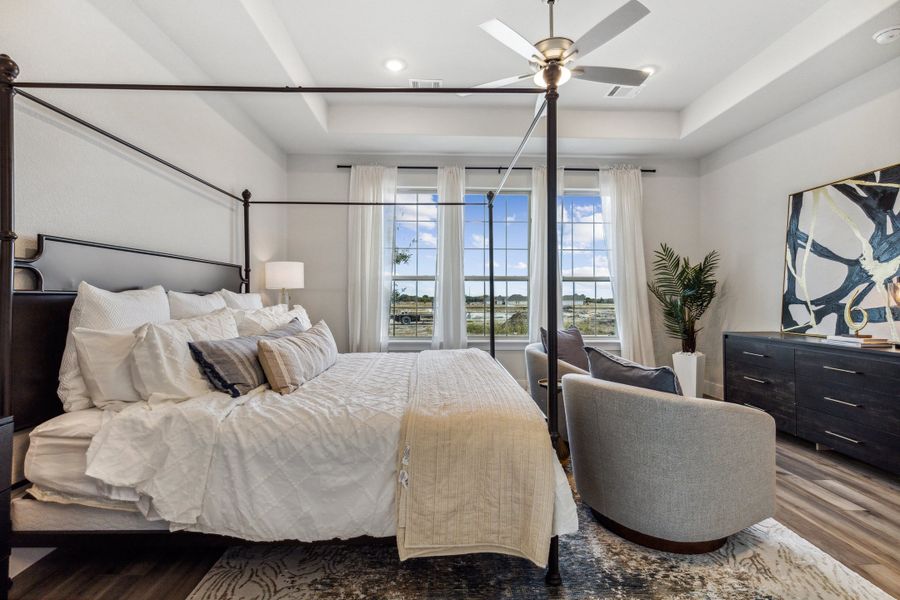 Furnished interior in a model home at Dove Hollow in Waxahachie (Image 32).