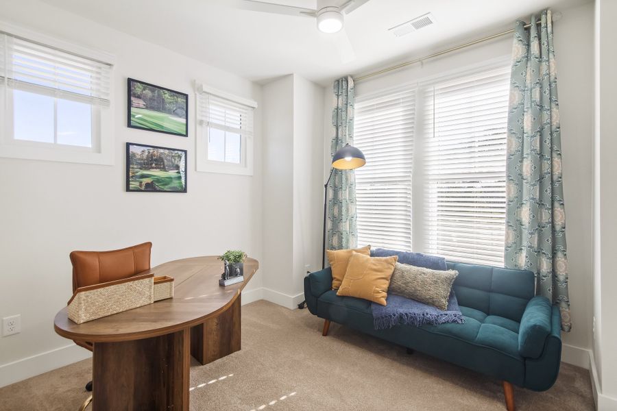 Furnished interior in a model home at Hawthorne Summit in Greenville (Image 21).