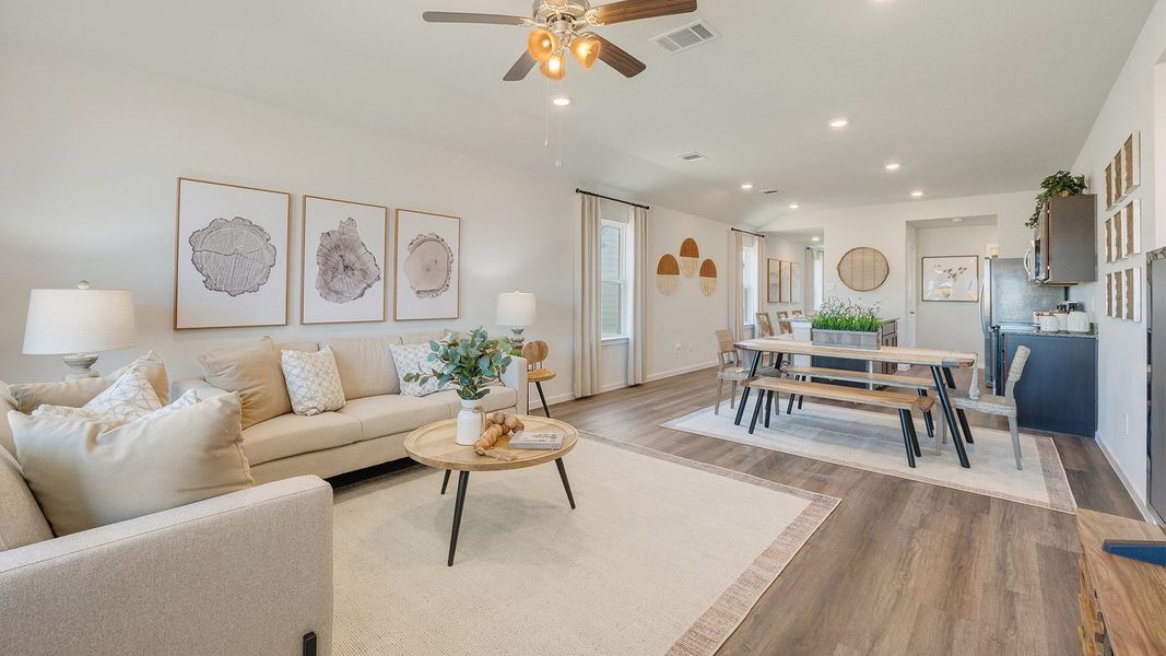 Furnished interior in a model home at Cornerstone in Rockdale (Image 21).
