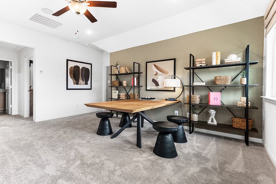 Furnished interior in a model home at Elevon in Lavon (Image 27). Furnished interior in a model home at Elevon in Lavon (Image 27).