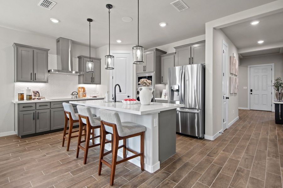 Furnished interior in a model home at Las Cruces in Alamo (Image 5).