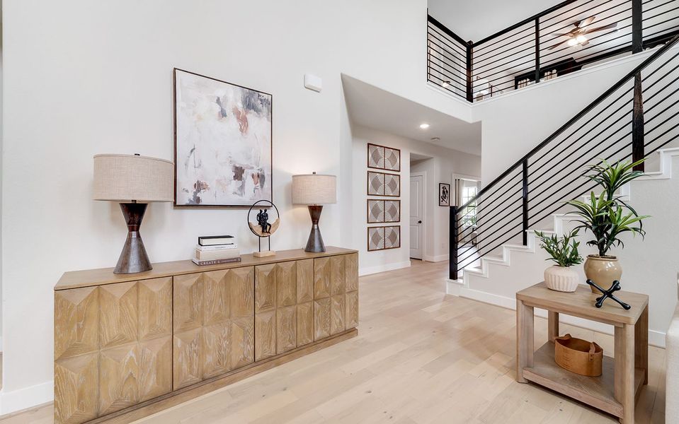 Furnished interior in a model home at River Ranch Meadows in Dayton (Image 36). Furnished interior in a model home at River Ranch Meadows in Dayton (Image 36).