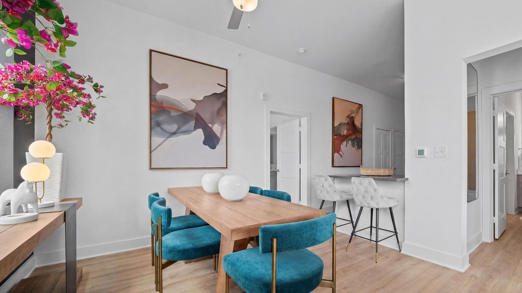 Furnished interior in a model home at Concourse at Mueller in Austin (Image 8).