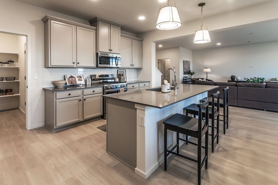 Furnished interior in a model home at Granary Trailblazer Collection - Single Family Homes in Johnstown (Image 52). Furnished interior in a model home at Granary Trailblazer Collection - Single Family Homes in Johnstown (Image 52).