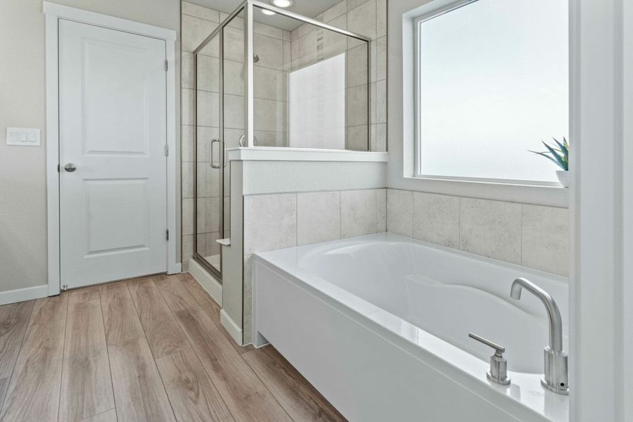 Furnished interior in a model home at The Trails at Aspen Ridge-2 in Colorado Springs (Image 15).