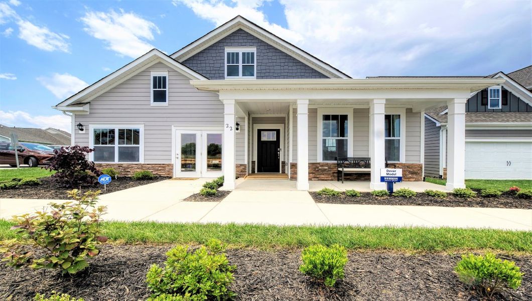 Front exterior of a home in the Cantrell Hills community, located in Hendersonville, NC (Image 1).