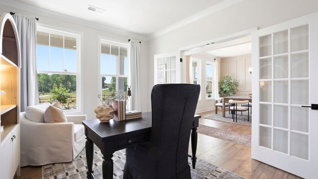 Furnished interior in a model home at Sycamore Cove in Woodruff (Image 7).