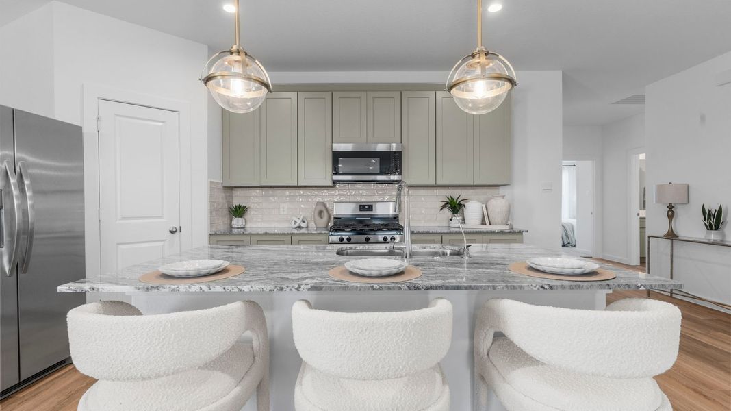 Furnished interior in a model home at Canterra Creek 45' and 50' Homesites in Iowa Colony (Image 7).