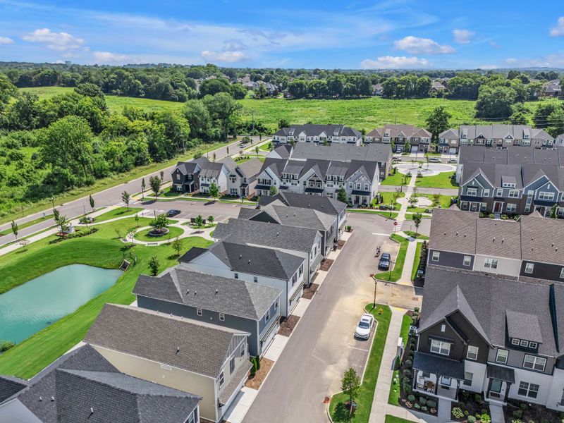 Aerial view of the Anderson Park community in Hendersonville, TN, showing layout and nearby surroundings (Image 22).