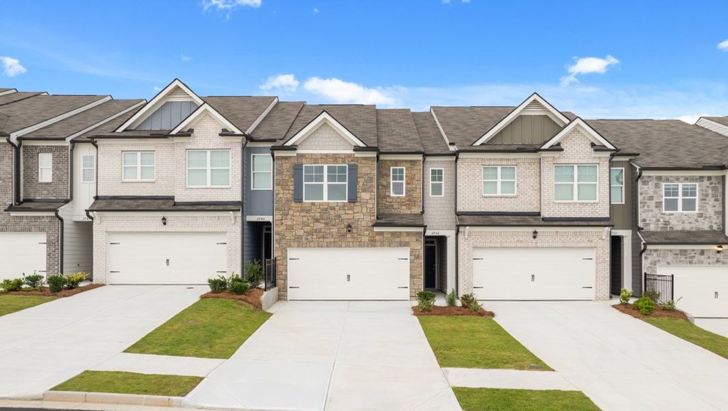 Front exterior of a home in the Carlton community, located in Douglasville, GA (Image 4). Front exterior of a home in the Carlton community, located in Douglasville, GA (Image 4).