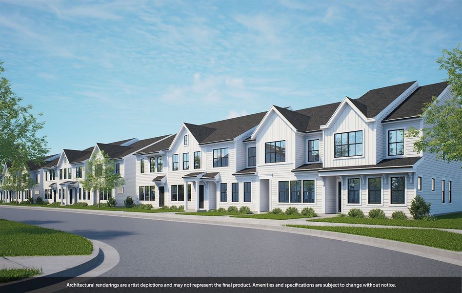 Front exterior of a home in the Nichols Landing community, located in Charlotte, NC (Image 5).