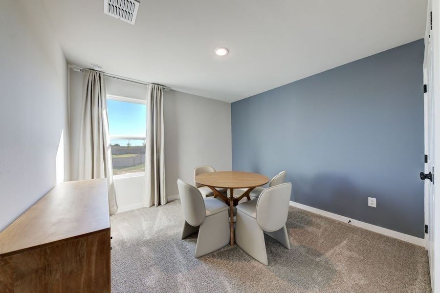 Furnished interior in a model home at Hickory Ridge in Elmendorf (Image 42).