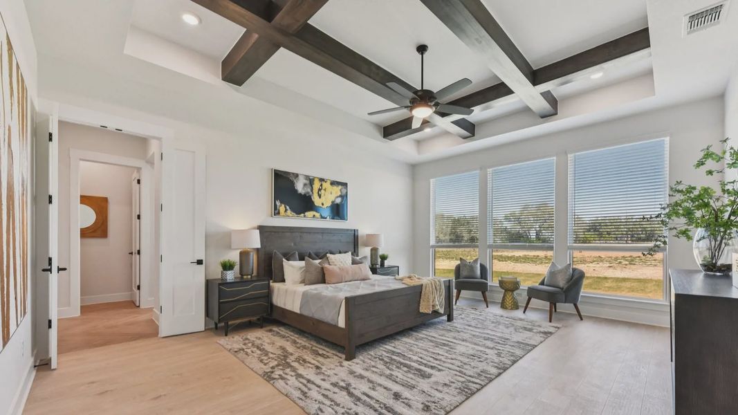 Furnished interior in a model home at Feathergrass in Florence (Image 8).