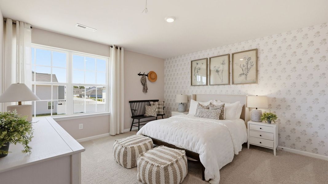 Furnished interior in a model home at Carter Ridge in Greenville (Image 26).