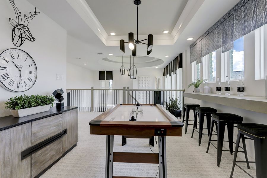 Furnished interior in a model home at Sunterra (Katy ISD) in Katy (Image 11).