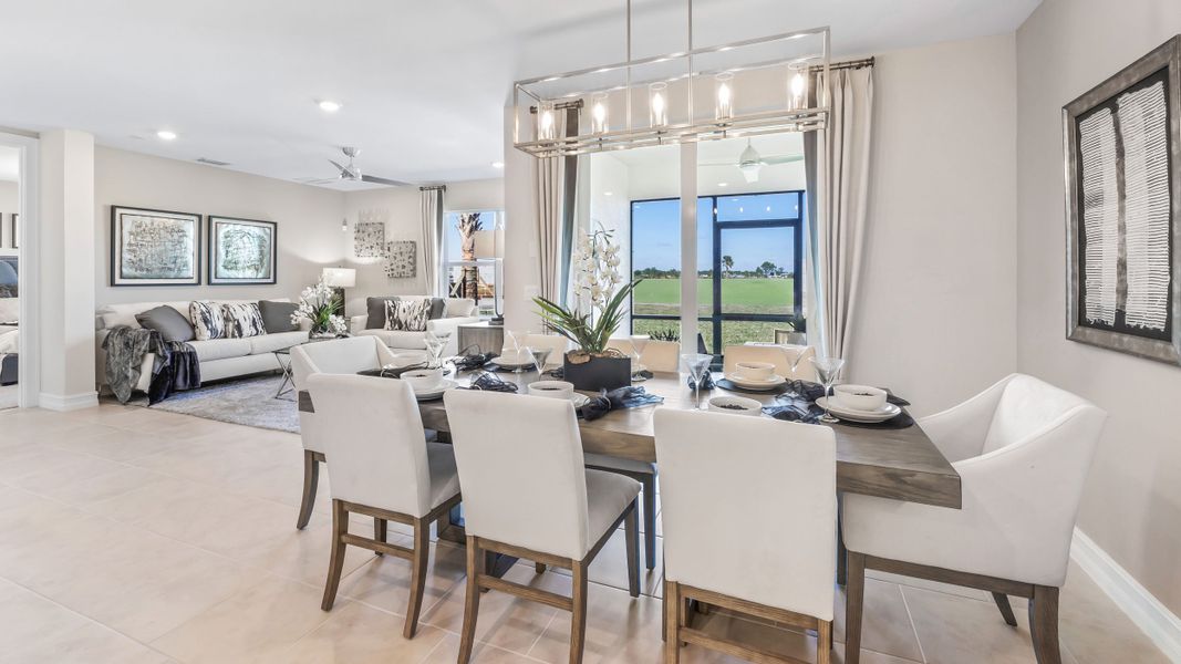 Furnished interior in a model home at Palmetto Landing at Babcock Ranch in Punta Gorda (Image 20).