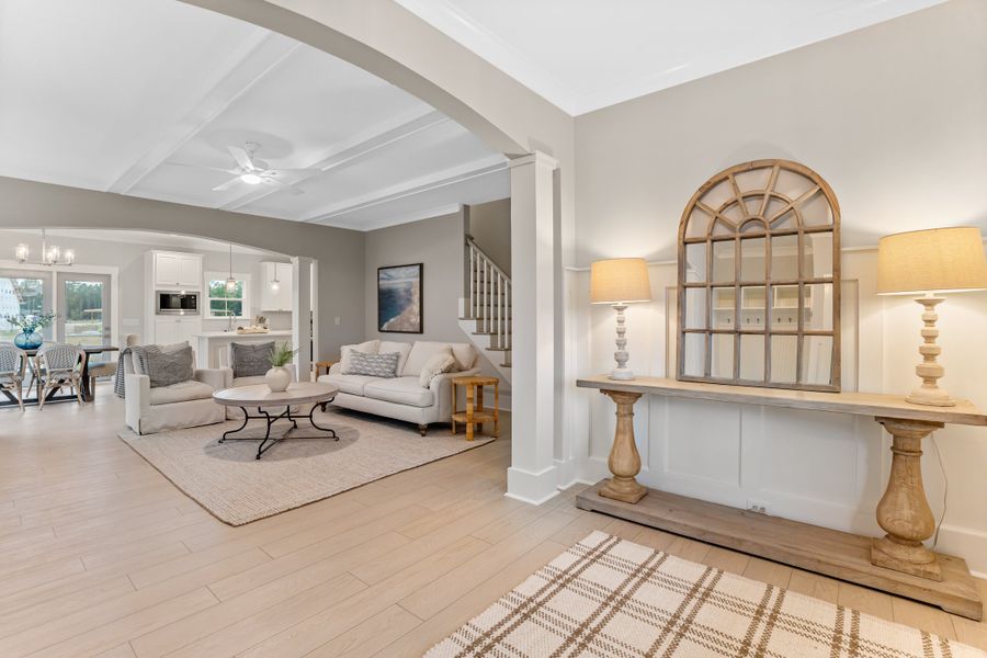 Furnished interior in a model home at The Sanctuary at Sunset Beach in Sunset Beach (Image 21).