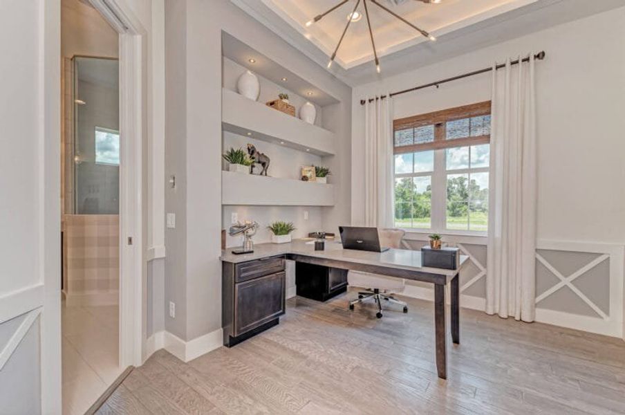 Furnished interior in a model home at Artisan at Watercolor Place in Bradenton (Image 48). Furnished interior in a model home at Artisan at Watercolor Place in Bradenton (Image 48).