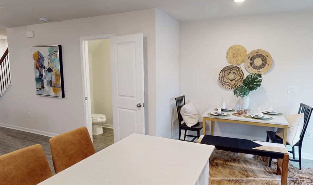 Furnished interior in a model home at Village at Boulware in Lugoff (Image 39).