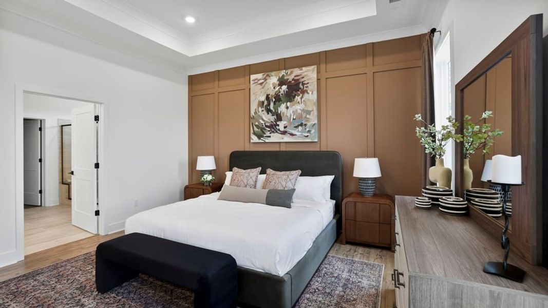 Furnished interior in a model home at Williams Ridge in Woodruff (Image 20).
