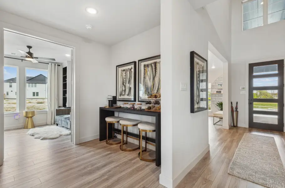 Furnished interior in a model home at Windsong Ranch in Prosper (Image 10).