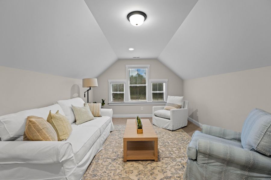 Furnished interior in a model home at Eli's Ridge in Winterville (Image 26).