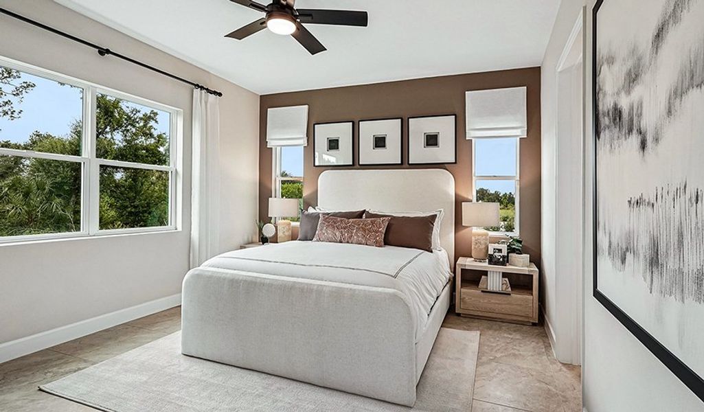 Furnished interior in a model home at Rye Manor in Parrish (Image 12).